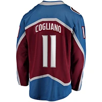 Fanatics pour hommes Andrew Cogliano Bourgogne Colorado Avalanche Home Breakaway Maillot