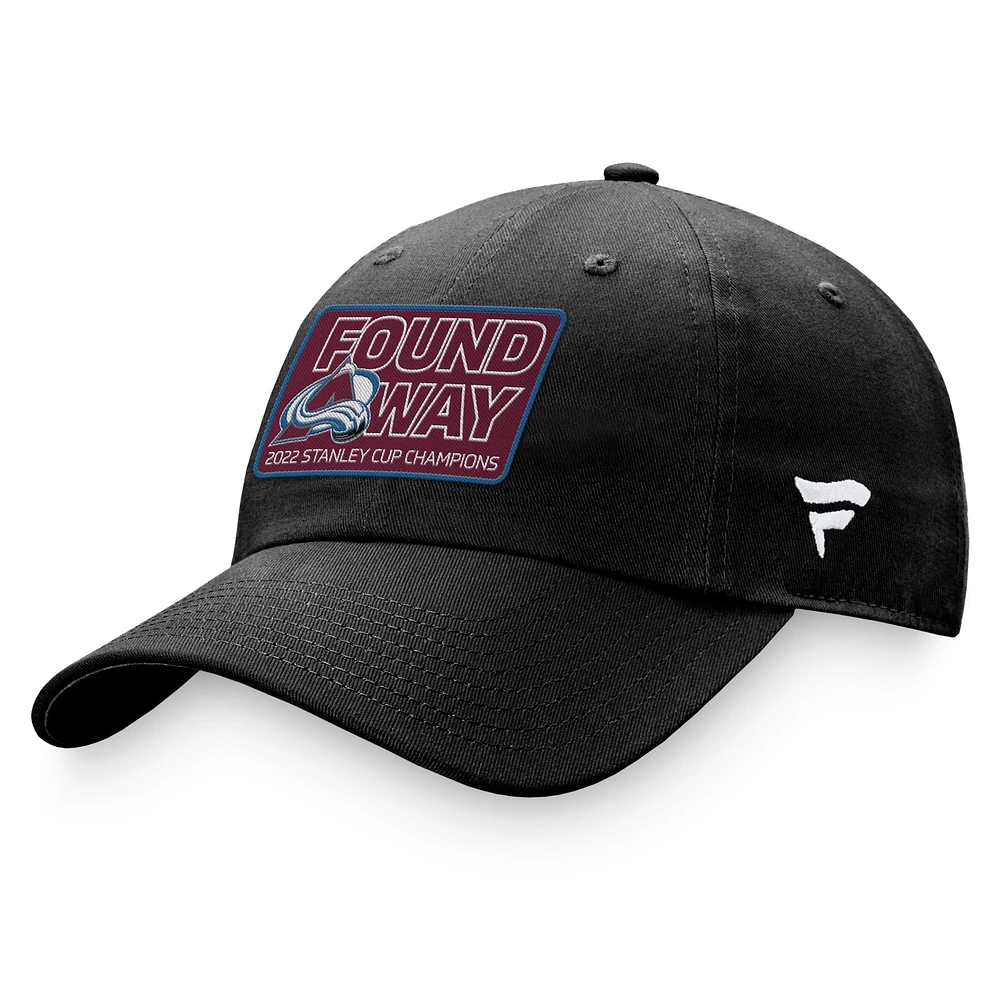 Men's Fanatics Black Colorado Avalanche 2022 Stanley Cup Champions Hometown Adjustable Hat