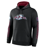 Men's Fanatics Black Colorado Avalanche Big City Legacy Fleece Pullover Hoodie