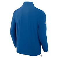 Veste d'entraîneur entièrement zippée Fanatics Blue Colorado Avalanche Authentic Pro Rink pour homme