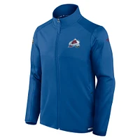 Veste polaire entièrement zippée Fanatics Colorado Avalanche Authentic Pro Rink pour homme, bleu