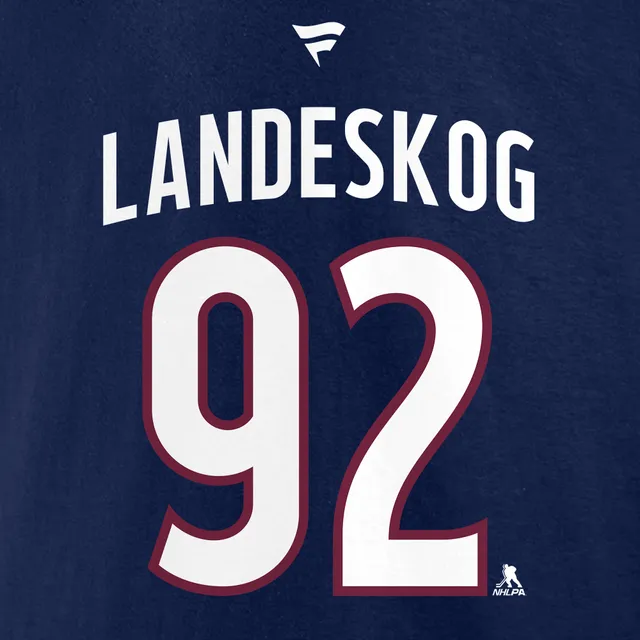 Men's Fanatics Branded Gabriel Landeskog Burgundy Colorado