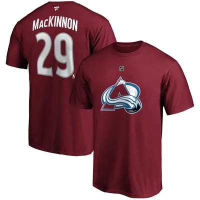 Nathan MacKinnon Colorado Avalanche Fanatics Branded Big & Tall Name Number T-Shirt - Burgundy