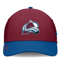 Men's Fanatics Burgundy/Blue Colorado Avalanche Authentic Pro Rink Flex Hat