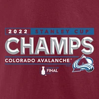 Men's Fanatics Burgundy Colorado Avalanche 2022 Stanley Cup Champions Winger T-Shirt