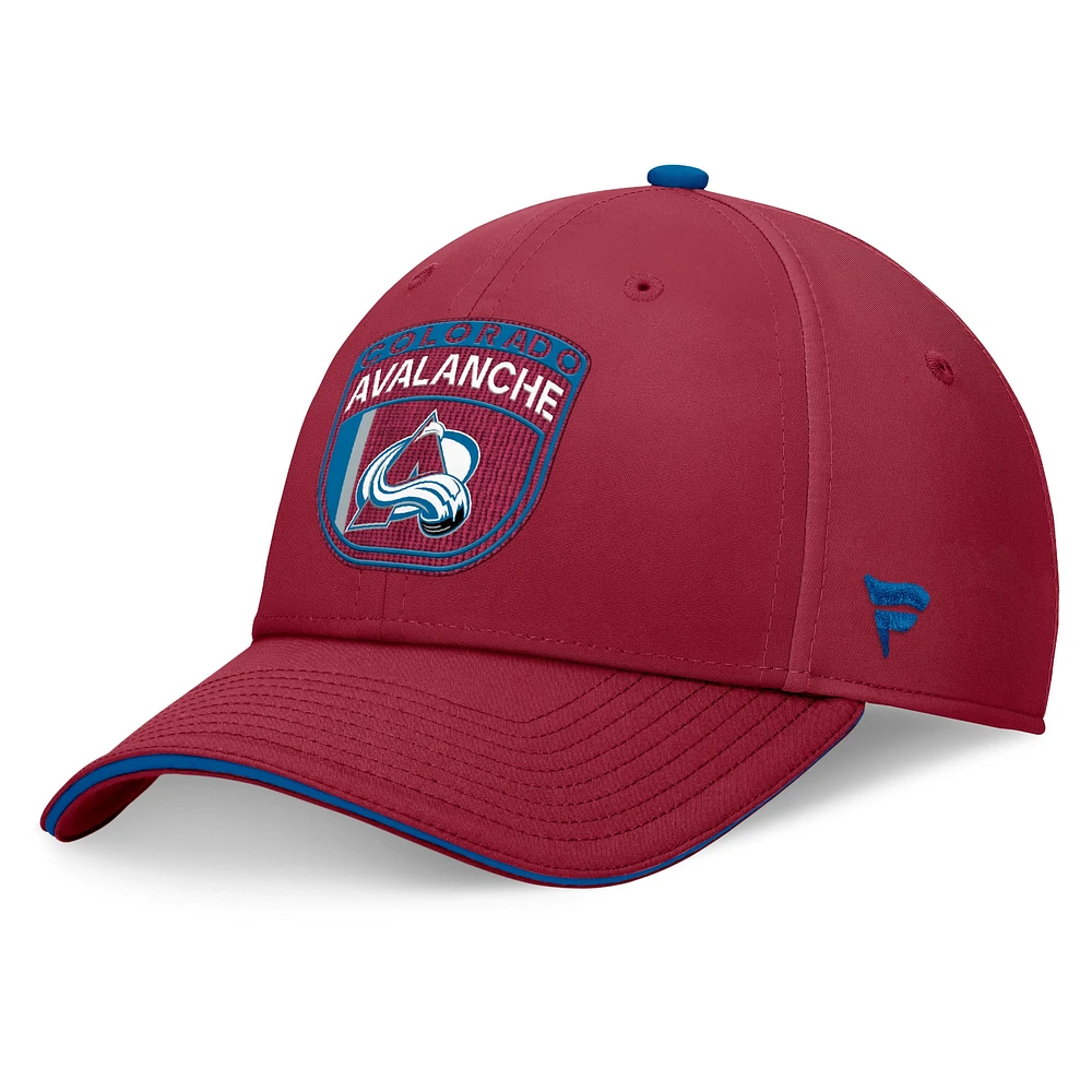 Men's Fanatics Burgundy Colorado Avalanche 2024 NHL Draft Flex Hat