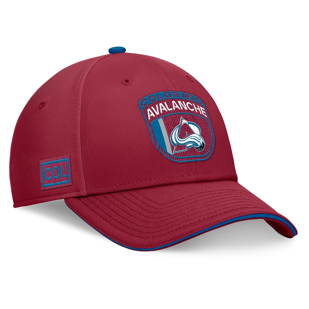 Men's Fanatics Burgundy Colorado Avalanche 2024 NHL Draft Flex Hat