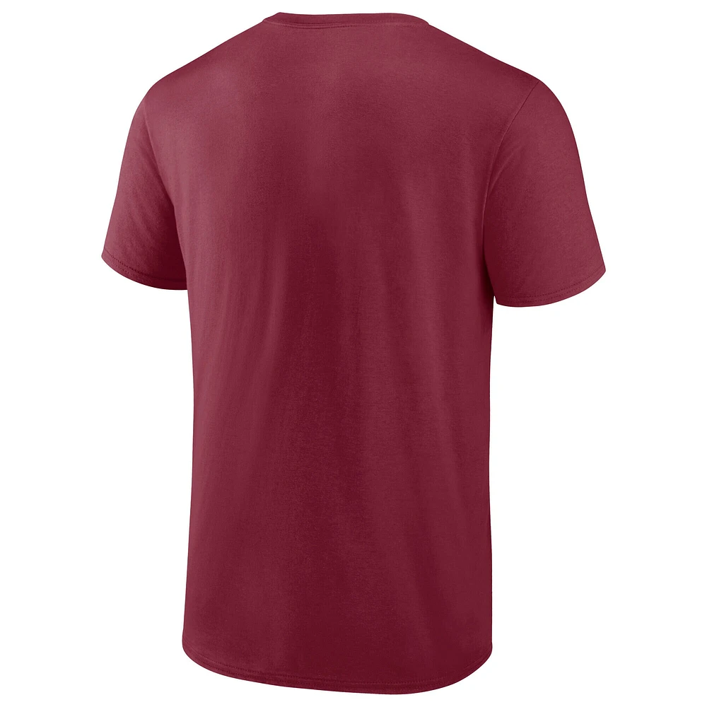 Men's Fanatics Burgundy Colorado Avalanche 2025 Stanley Cup Playoffs Breakout T-Shirt