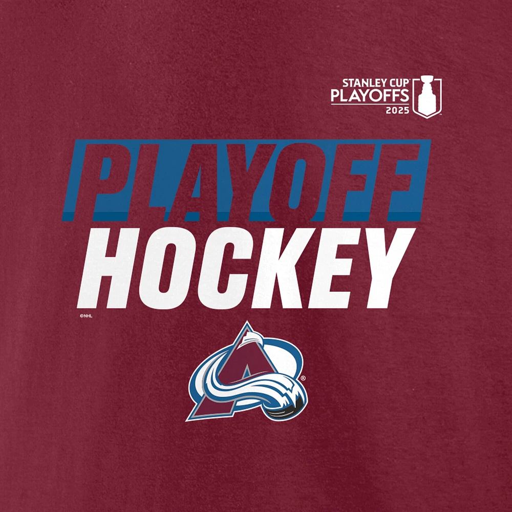 Men's Fanatics Burgundy Colorado Avalanche 2025 Stanley Cup Playoffs Breakout T-Shirt