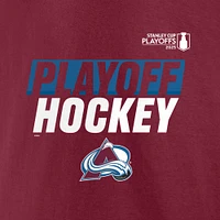 Men's Fanatics Burgundy Colorado Avalanche 2025 Stanley Cup Playoffs Breakout T-Shirt