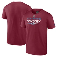 Men's Fanatics Burgundy Colorado Avalanche Authentic Pro Primary T-Shirt