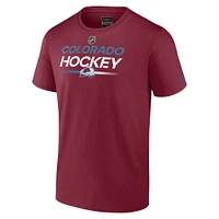 Men's Fanatics Burgundy Colorado Avalanche Authentic Pro Primary T-Shirt