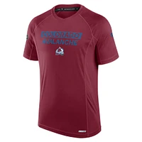 Men's Fanatics  Burgundy Colorado Avalanche Authentic Pro Rink Tech T-Shirt