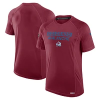 Men's Fanatics  Burgundy Colorado Avalanche Authentic Pro Rink Tech T-Shirt