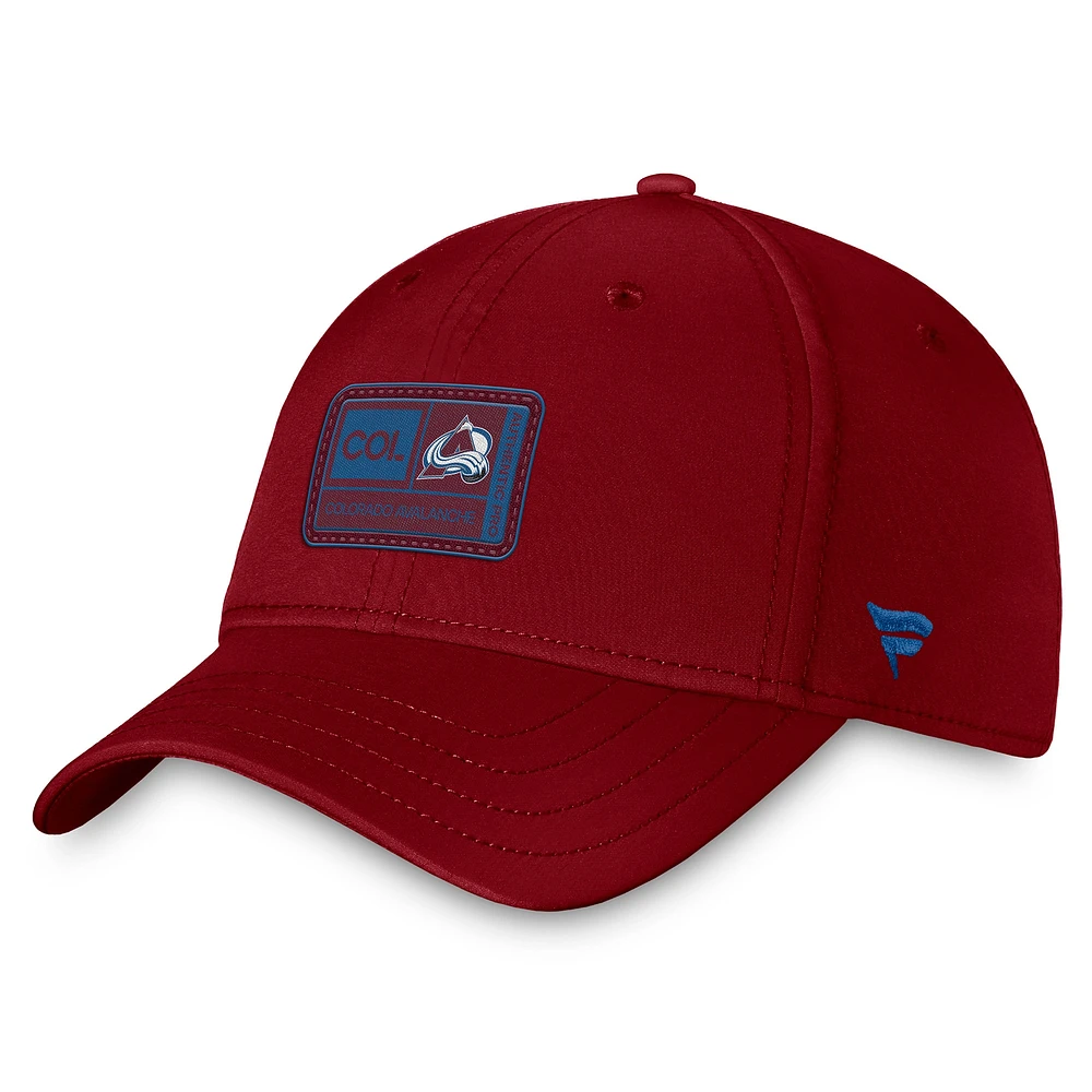 Men's Fanatics  Burgundy Colorado Avalanche Authentic Pro Training Camp Flex Hat