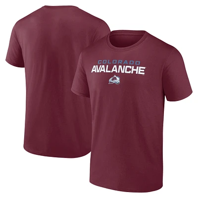 Men's Fanatics Burgundy Colorado Avalanche Barnburner T-Shirt