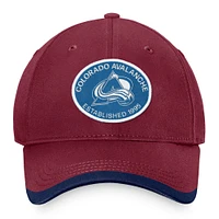 Men's Fanatics Burgundy Colorado Avalanche Fundamental Adjustable Hat