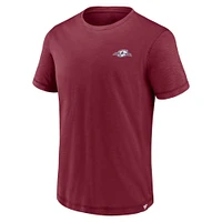 Men's Fanatics Burgundy Colorado Avalanche Fundamental High Stick T-Shirt