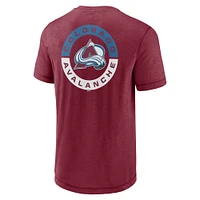 Men's Fanatics Burgundy Colorado Avalanche Fundamental High Stick T-Shirt