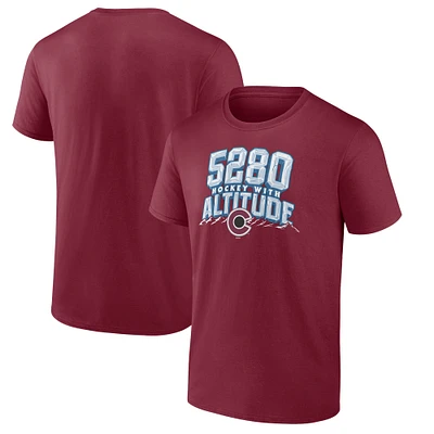 Men's Fanatics Burgundy Colorado Avalanche Local T-Shirt