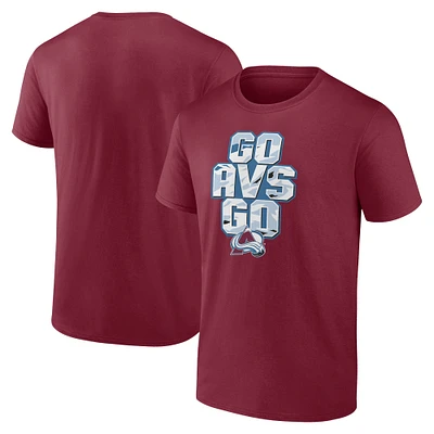 Men's Fanatics Burgundy Colorado Avalanche Local T-Shirt