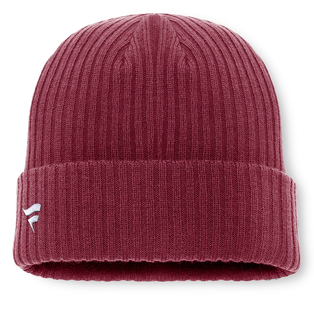 Men's Fanatics  Burgundy Colorado Avalanche Logo Cuffed Knit Hat