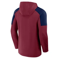 Men's Fanatics Burgundy Colorado Avalanche Meta Game Transitional Pullover Hoodie