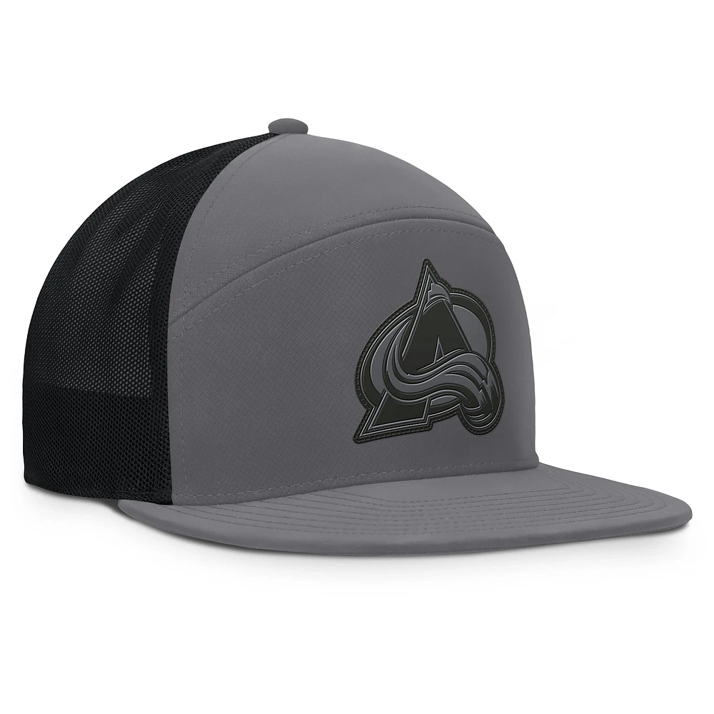 Men's Fanatics Charcoal Colorado Avalanche Fairweather Adjustable Hat