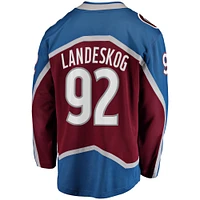 Men's Fanatics Gabriel Landeskog Burgundy Colorado Avalanche Captain Patch Home Breakaway Jersey