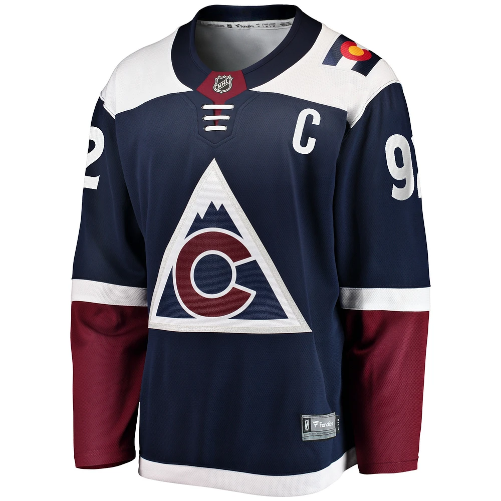 Men's Fanatics Gabriel Landeskog Navy Colorado Avalanche Premier Breakaway Player Jersey