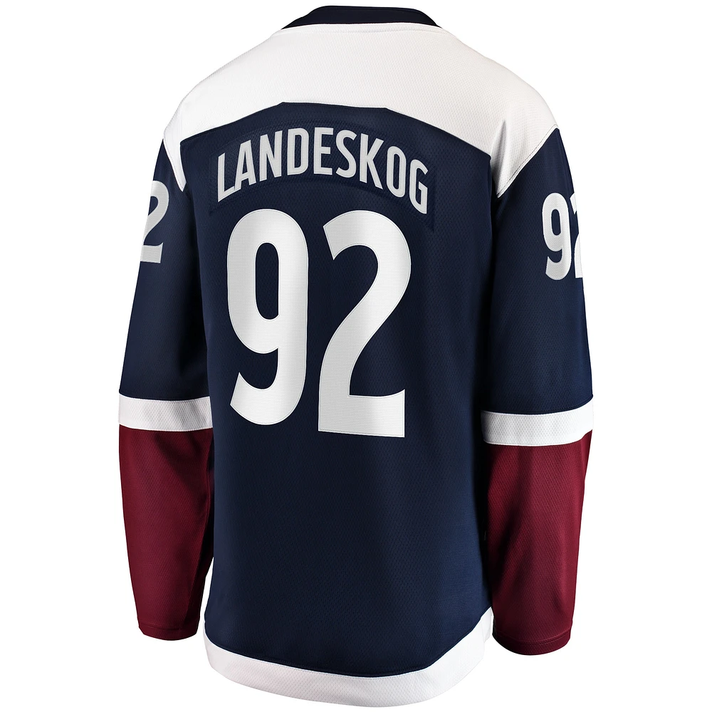 Men's Fanatics Gabriel Landeskog Navy Colorado Avalanche Premier Breakaway Player Jersey