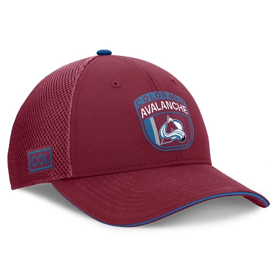 Casquette réglable de camionneur sur scène Fanatics Garnet Colorado Avalanche 2024 de la LNH pour hommes