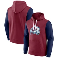 Men's Fanatics  Garnet Colorado Avalanche Team Pullover Hoodie
