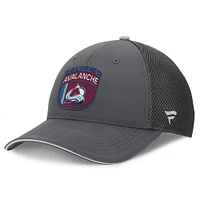 Men's Fanatics Gray Colorado Avalanche Authentic Pro Home Ice Trucker Adjustable Hat