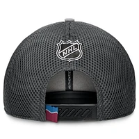 Men's Fanatics Gray Colorado Avalanche Authentic Pro Home Ice Trucker Adjustable Hat