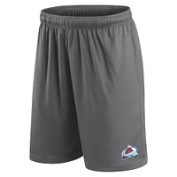 Men's Fanatics  Gray Colorado Avalanche Primary Logo Shorts