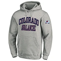 Men's Fanatics Heather Gray Colorado Avalanche Big & Tall Fleece Pullover Hoodie