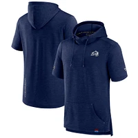 Men's Fanatics  Heather Navy Colorado Avalanche Authentic Pro Pullover Hoodie