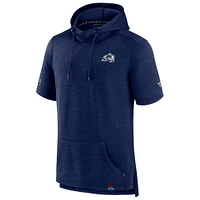 Men's Fanatics  Heather Navy Colorado Avalanche Authentic Pro Pullover Hoodie