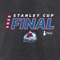 Men's Fanatics Heathered Charcoal Colorado Avalanche 2022 Stanley Cup Final Own Goal Roster T-Shirt