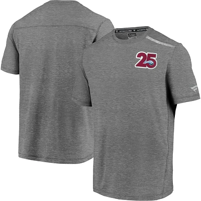 Men's Fanatics Heathered Gray Colorado Avalanche 25th Season Logo T-Shirt