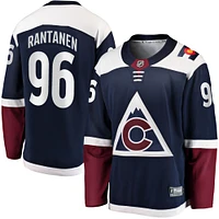 Maillot de joueur Breakaway Premier Fanatics pour hommes Mikko Rantanen bleu marine Colorado Avalanche