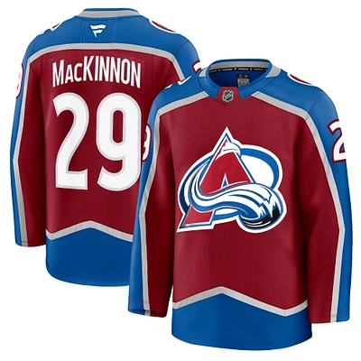 Men's Fanatics Nathan MacKinnon Burgundy Colorado Avalanche Home Premium Player Jersey