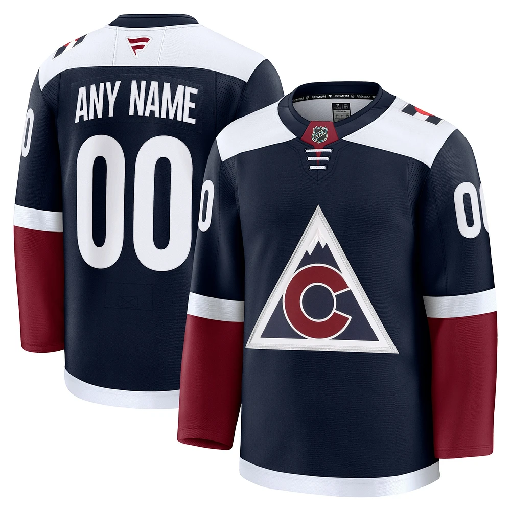 Maillot personnalisé de qualité supérieure pour hommes Fanatics Navy Colorado Avalanche Alternate