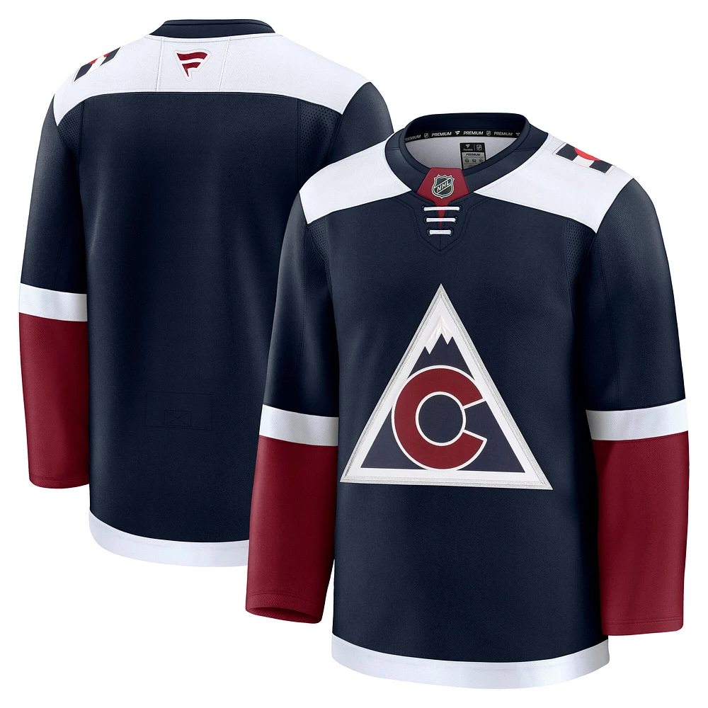 Maillot Fanatics bleu marine Colorado Avalanche Alternate Premium pour homme