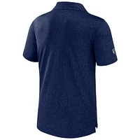 Men's Fanatics  Navy Colorado Avalanche Authentic Pro Jacquard Polo