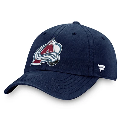 Men's Fanatics  Navy Colorado Avalanche Core Primary Logo Adjustable Hat