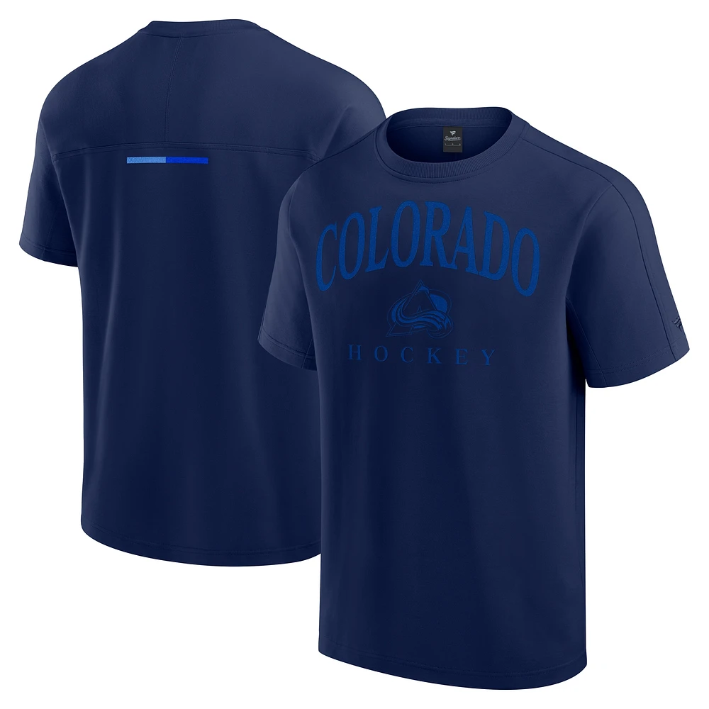 T-shirt tri-blend Flex Elements Colorado Avalanche bleu marine pour homme Fanatics