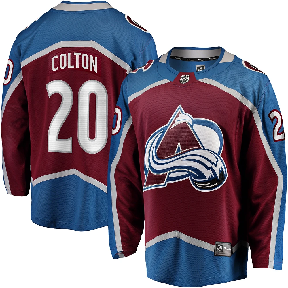 Maillot Fanatics Ross Colton Maroon Colorado Avalanche Home Breakaway pour hommes