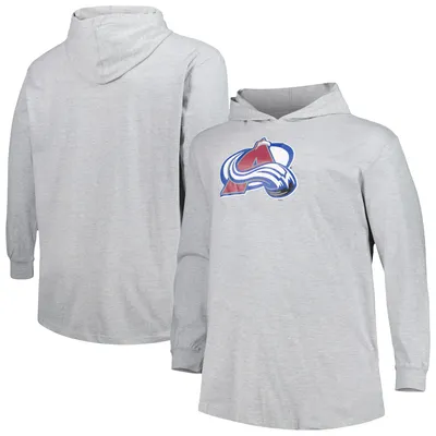 Colorado Avalanche Big & Tall Pullover Hoodie - Heather Gray